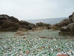 playa de los cristales laxe