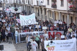 manifestacion en Ampudia